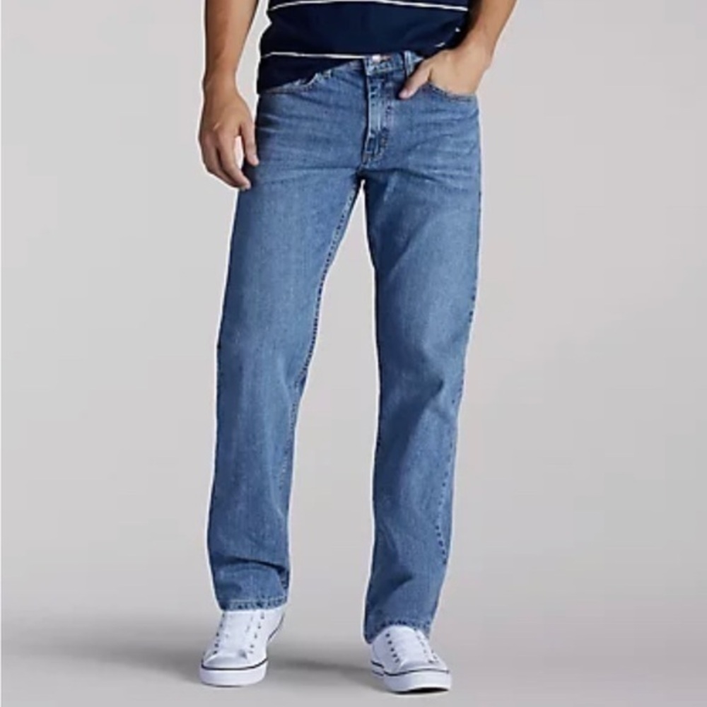 Lee Men’s Premium Denim Straight Leg Jeans 40W 30L